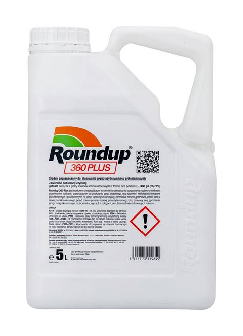 Désherbant Roundup 360 Plus 5L – Herbicide à base de glyphosate – Usage extérieur