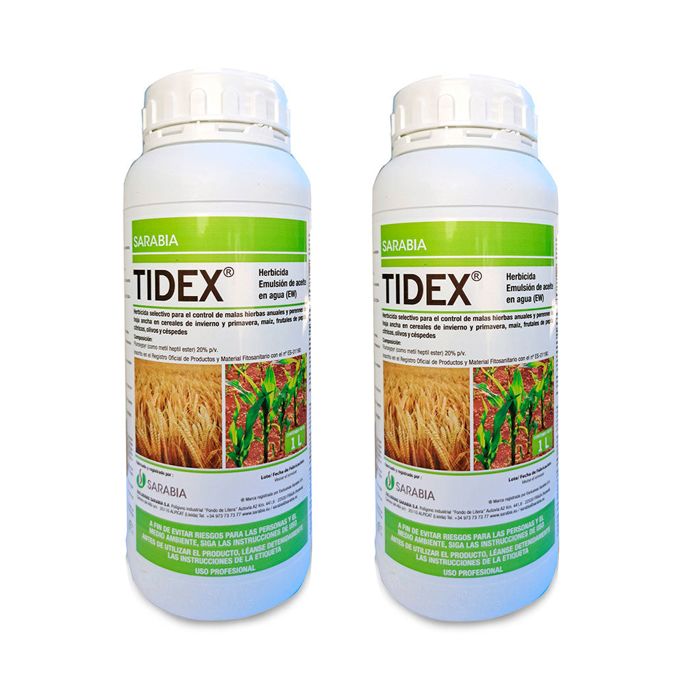 Désherbant Tidex 2x1L - pour jardins allées et espaces extérieurs